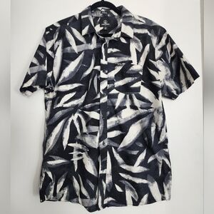 Volcom Echo Leaf Black and White Shirt